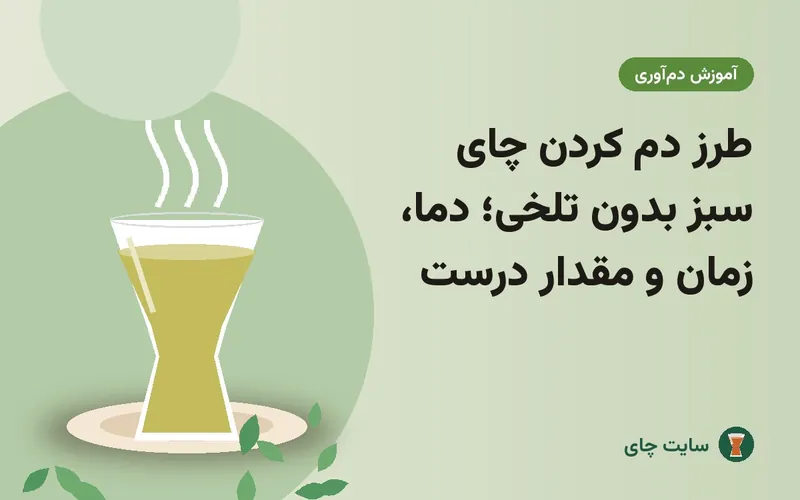 طرز دم کردن چای سبز بدون تلخی؛ دما، زمان و مقدار درست